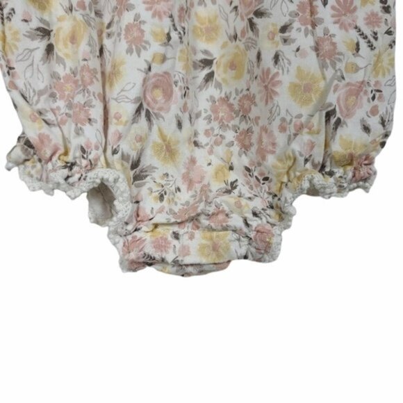 Dylan & Abby Floral Sleeveless Pullover Snap Closure Bodysuit 18M - Picture 2 of 6